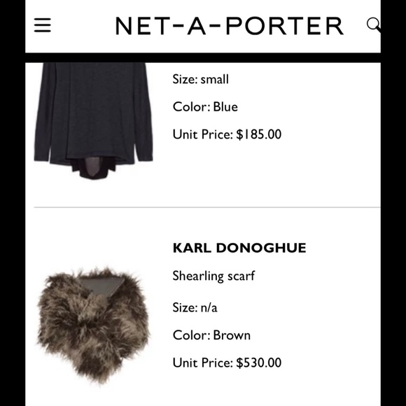 Karl Donoghue shearling scarf - Picture 7 of 7